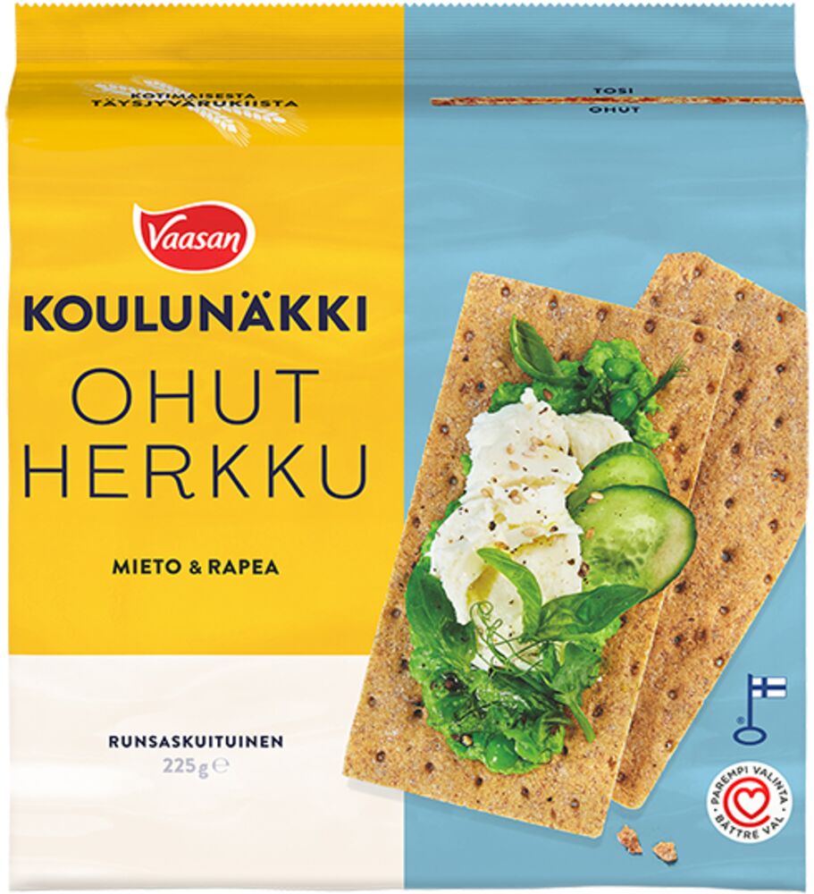 Vaasan Koulunäkki Ohut Herkku 225g Packshot_2026