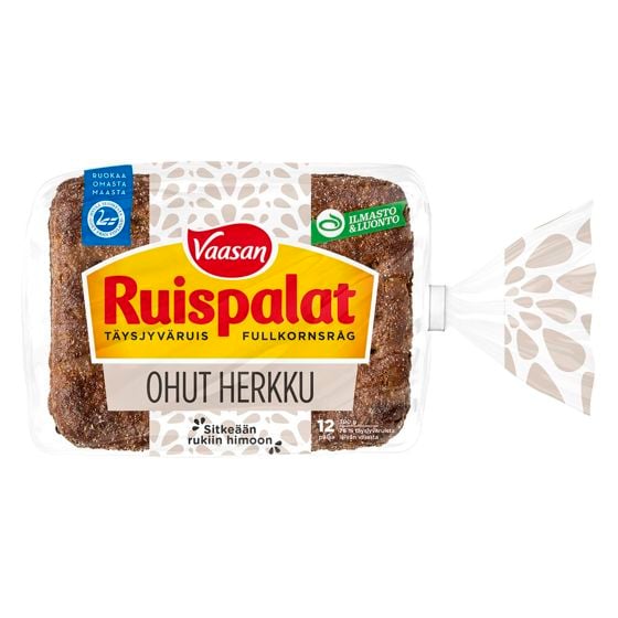 Vaasan Ruispalat Ohut Herkku 12 kpl_200415_package
