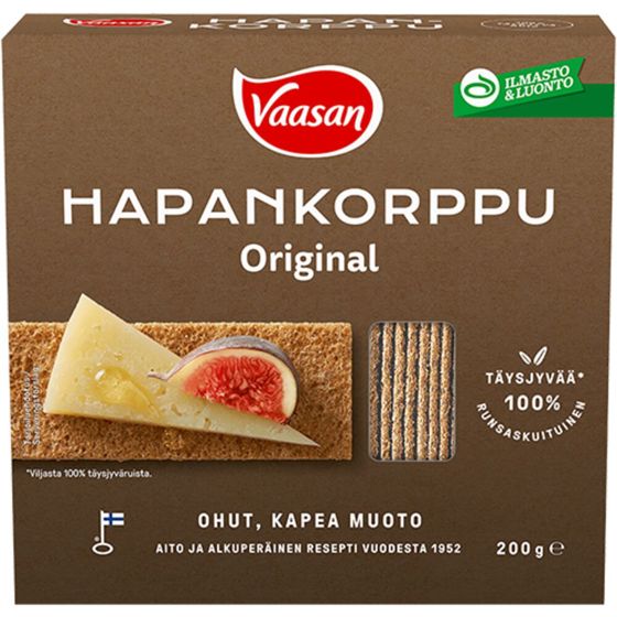 Vaasan Original Hapankorppu 200 g -Packshot_Original PNG