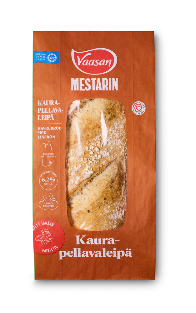 Vaasan Mestarin Kaura-pellavaleipä
