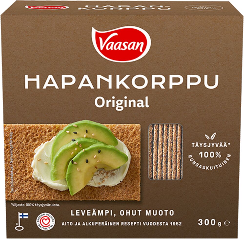 Vaasan Original Hapankorppu 300 g -Packshot_2026